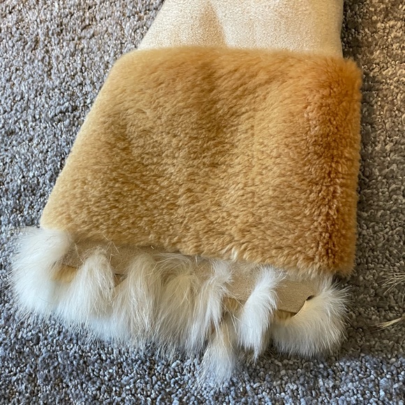 Caramel and beige with suede Jacket - Picture 9 of 10